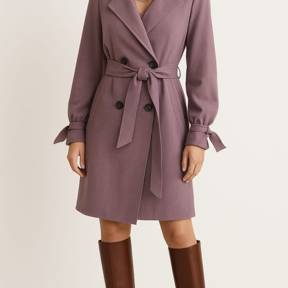 H&M Purple Long Sleeve Dress